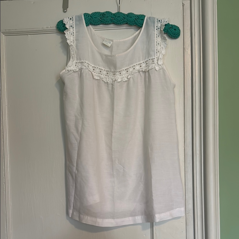 1960’s White Sleeveless Babydoll Dress